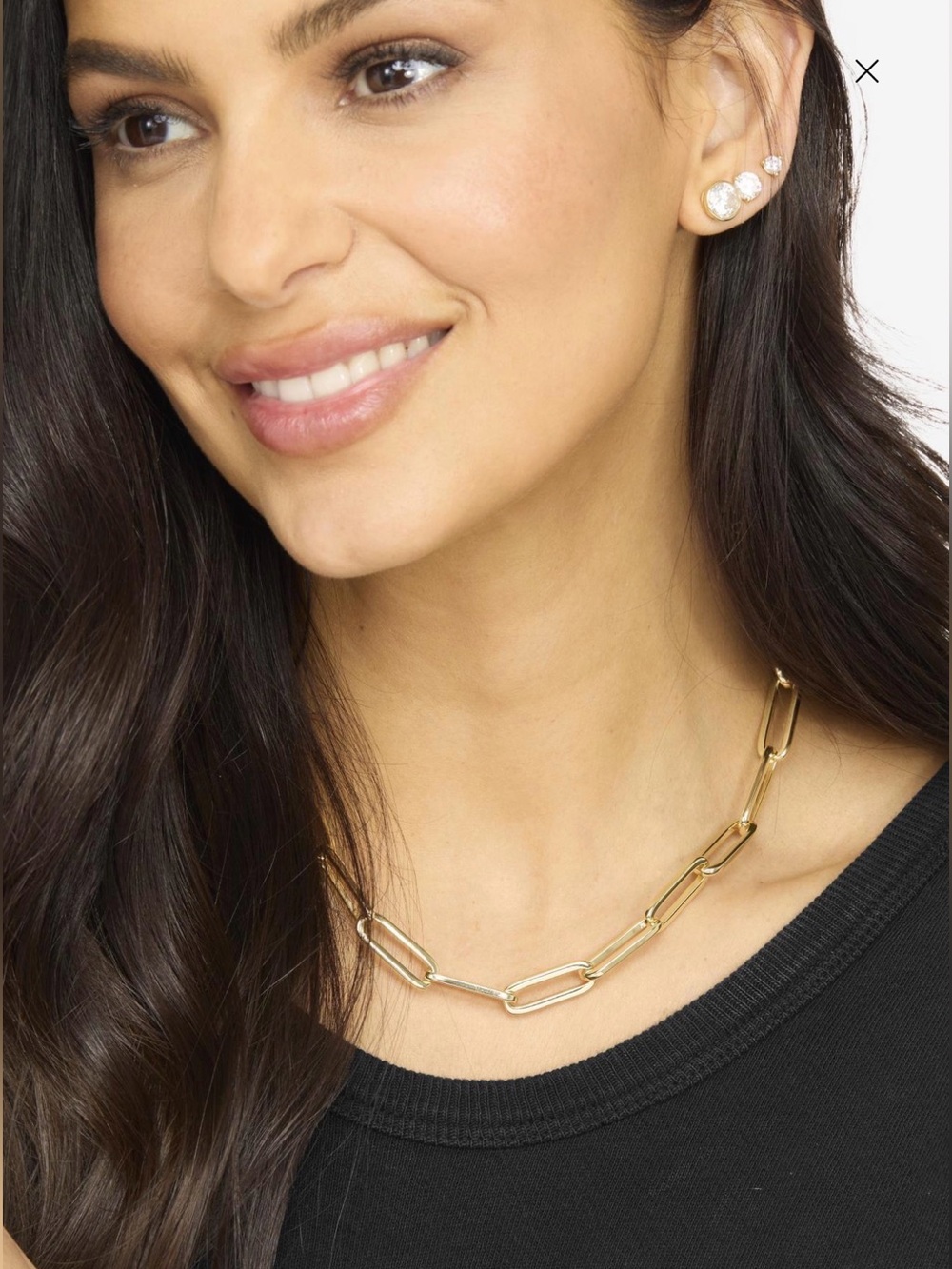Melinda Maria Carrie Chain Necklace 8mm
Gold Paperclip Link Necklace